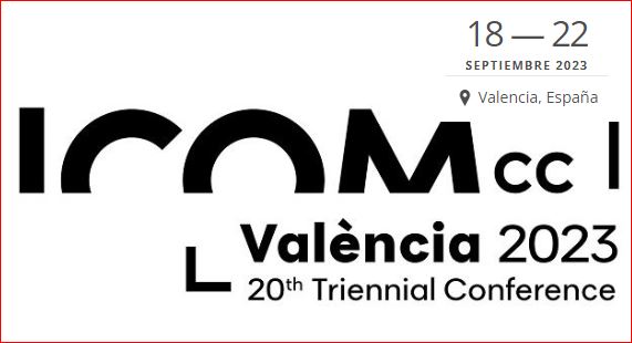 Imagen XX Congreso Trienal del ICOM-CC Valencia 2023