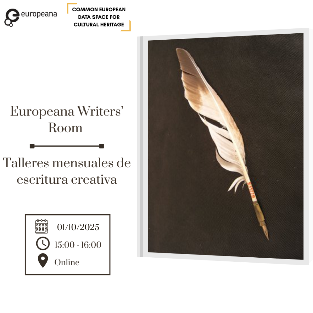 Europeana Writers' Room - talleres mensuales de escritura creativa