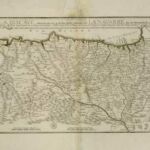 La Biscaye, divisée en ses 4 principales parties et la Navarre en ses Merindades