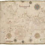 Carta náutica del Mediterráneo, los mares Negro y Azov y las costas atlánticas de Europa y norte de África