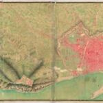 Plano de la Plaza de Barcelona, Su Ciudada. Castillo de Mojui y Cercanis